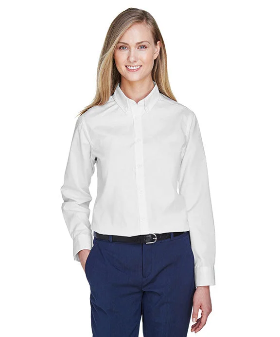 78193 - Core 365 Ladies Operate Long-Sleeve Twill Shirt | White