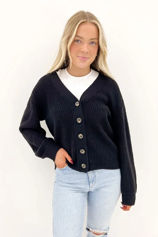 Arlo Knit Cardi Black