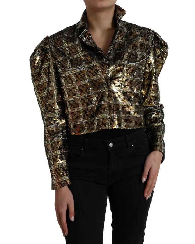 Dolce & Gabbana Sequined Cropped Jacket