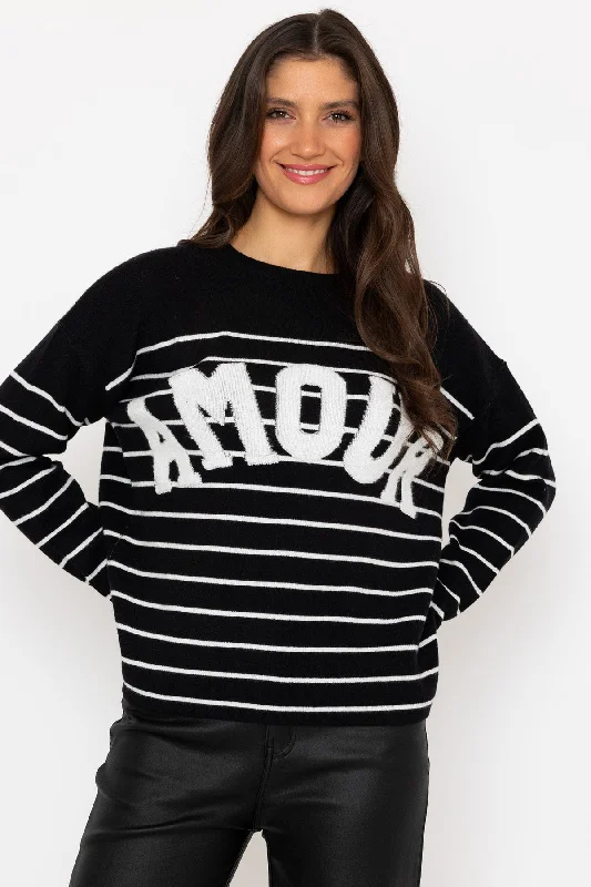 Black Striped Amour Jumper