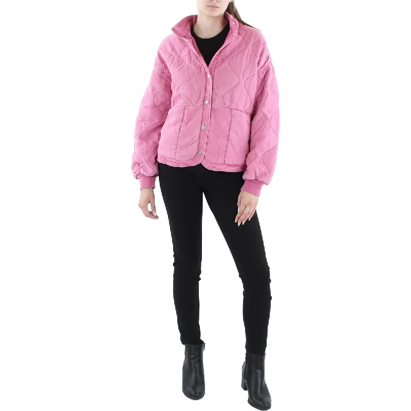 [BLANKNYC] Womens Quilted Short Bomber Jacket