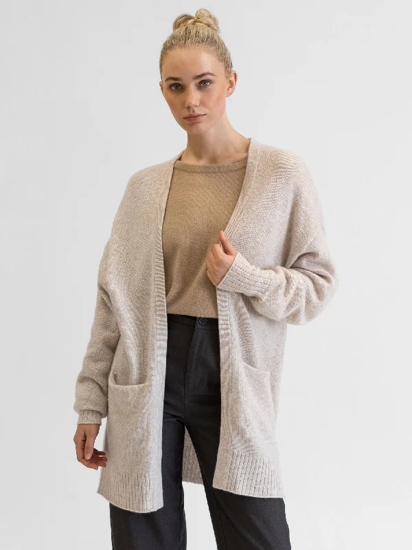 Cashmere cardigan "Lounge" - beige