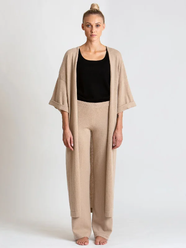 Cashmere cardigan "Kaftan" - sand