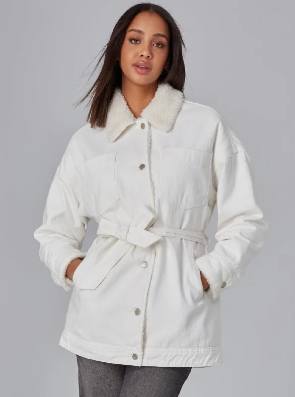 HAYDEN-SIVRY Jacket - Sherpa Ivory