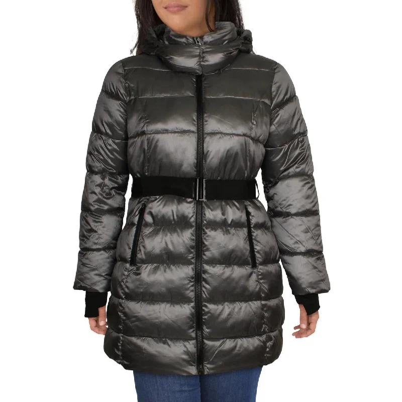 Jessica Simpson Womens Water Resistant Lightweight Puffer Coat