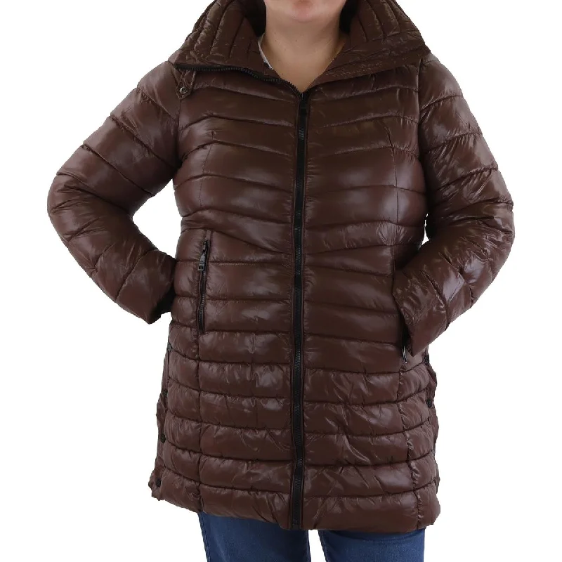 Steve Madden Womens Quilted Lightweight Puffer Jacket