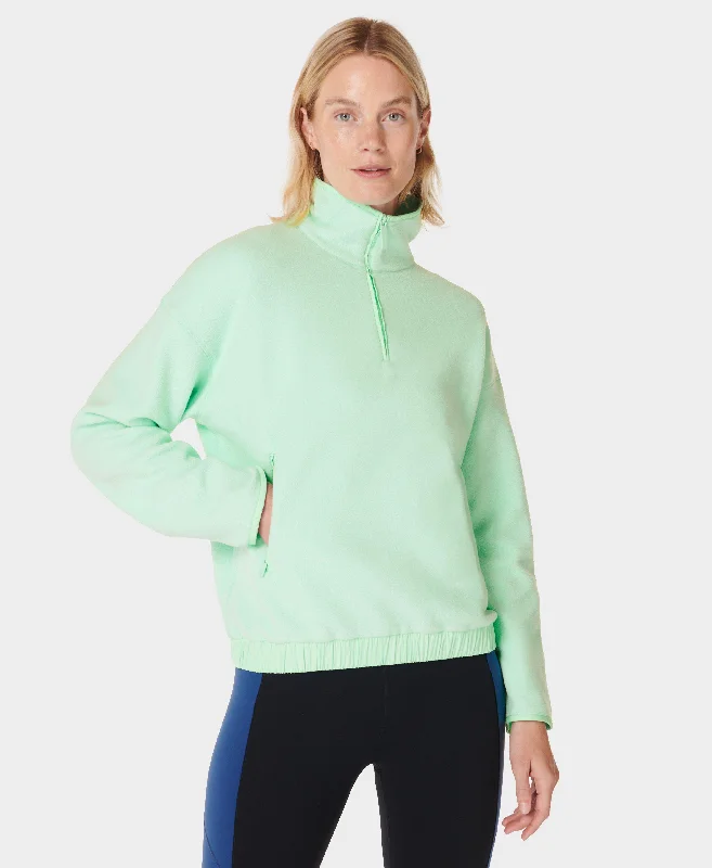 Mallow Half Zip Pullover Sb9539 Neo-Mint-Green