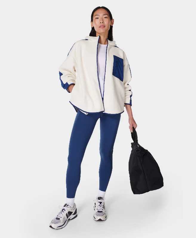 Roam Borg Zip Up Sb9942 Lilywhite-Fluxblue