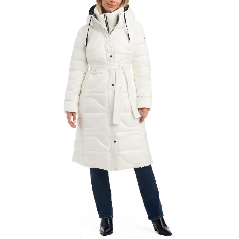 Vince Camuto Womens Cold Weather Long Parka Coat