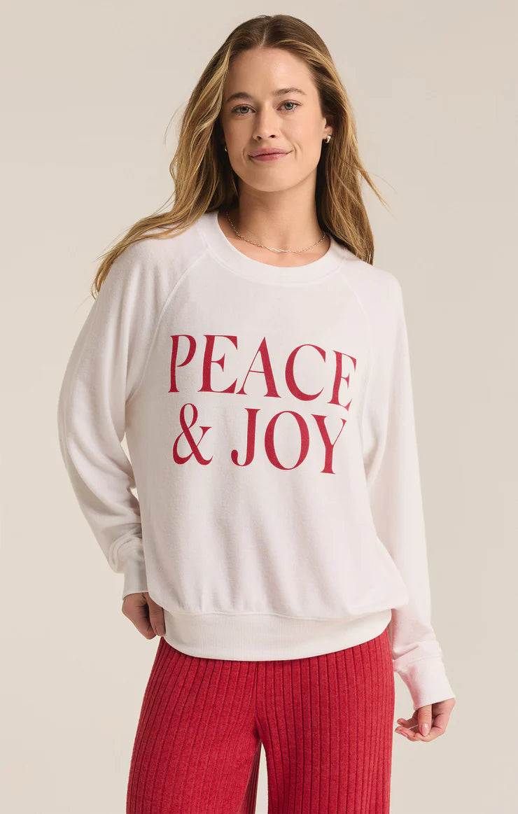 Z Supply Peace And Joy Cloud Knit Top