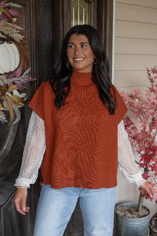 Thankful Season Copper Knit Top