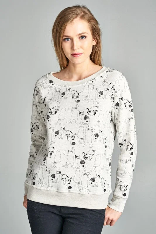 All Over Cat Sweatshirt