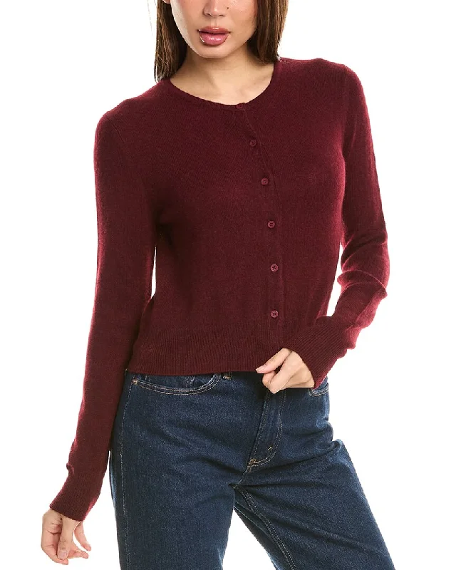 Forte Cashmere Cropped Cashmere Cardigan