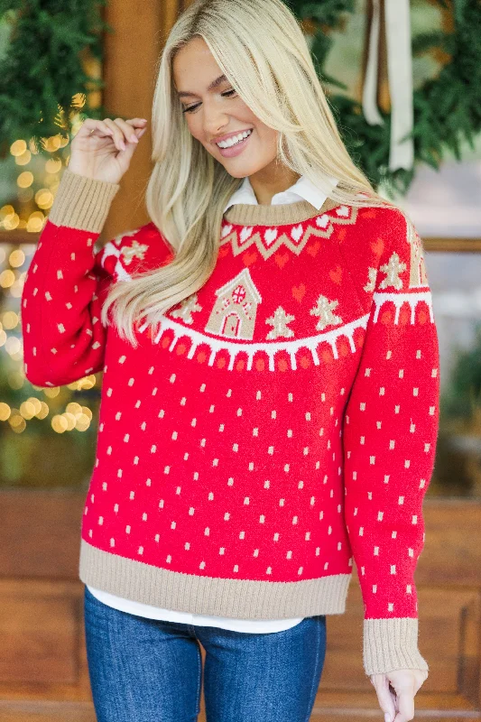 Holiday Dreaming Red Novelty Sweater