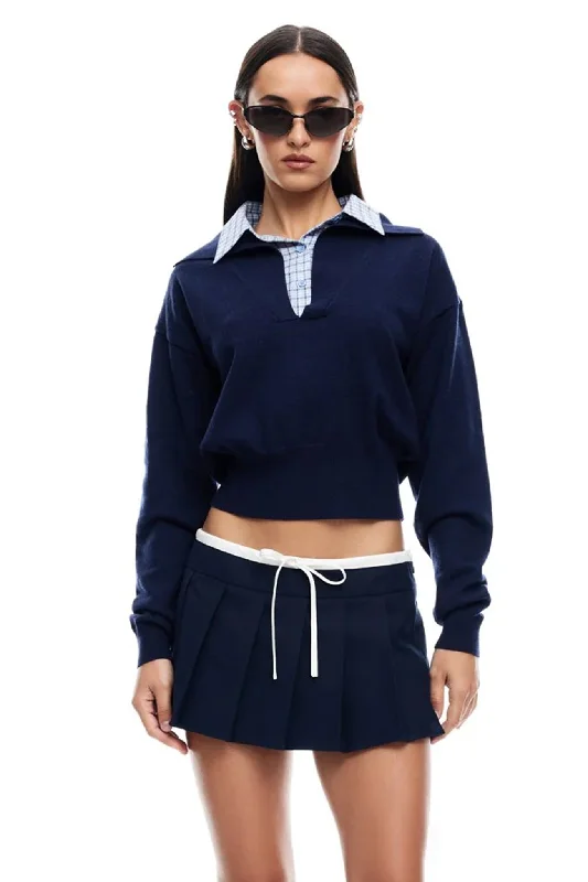 LIONESS Racquet Club Knit Navy