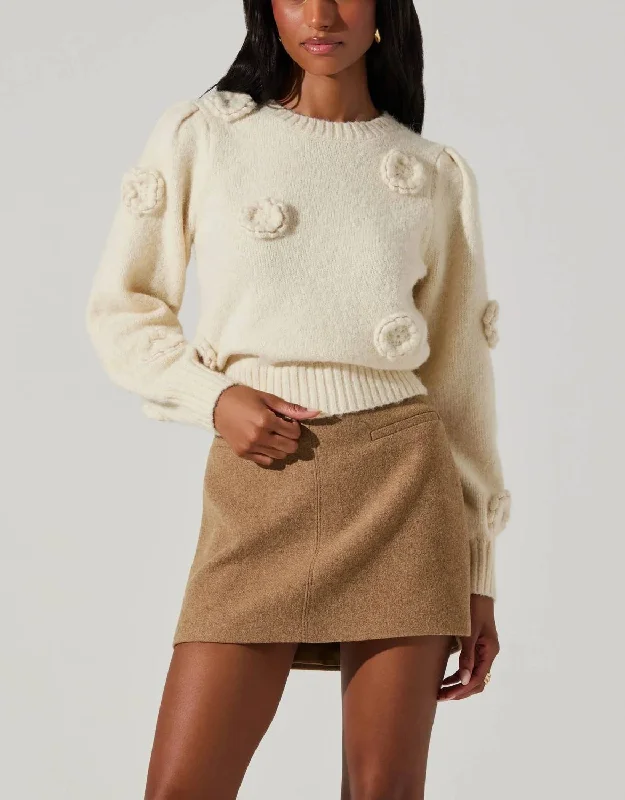 Wilessa Sweater In Cream