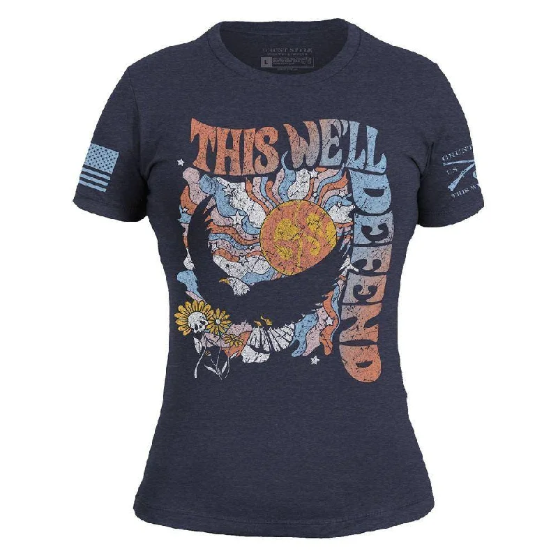 Women's Trippy Eagle Slim Fit T-Shirt - Midnight Navy