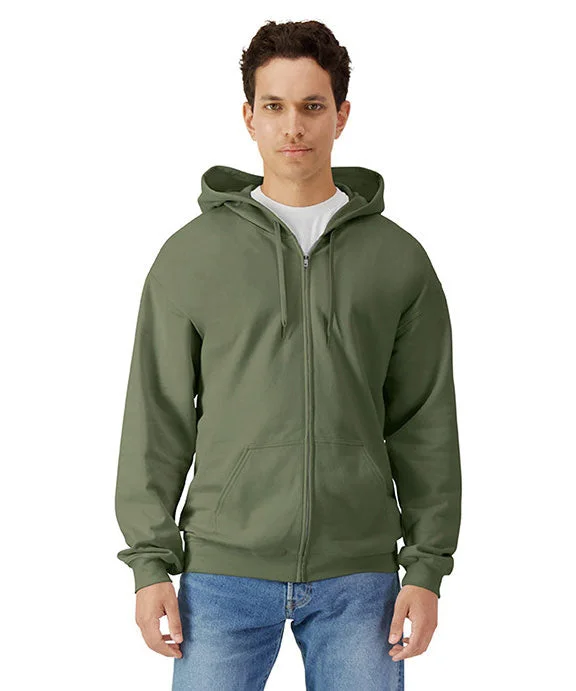 SF600 - Gildan Unisex Softstyle Fleece Hooded Sweatshirt | Military Green