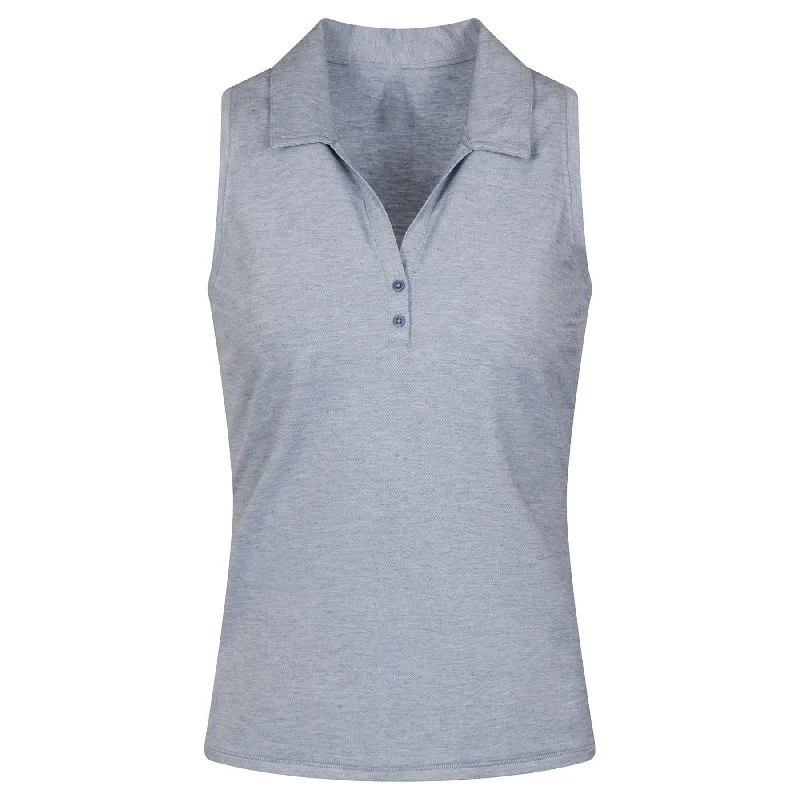 Womens Featherweight Active Polo Heather Moonlight Blue - AW24